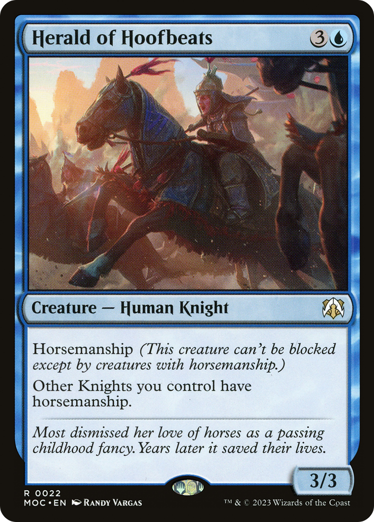 Herald of Hoofbeats [March of the Machine Commander] | L.A. Mood Comics and Games