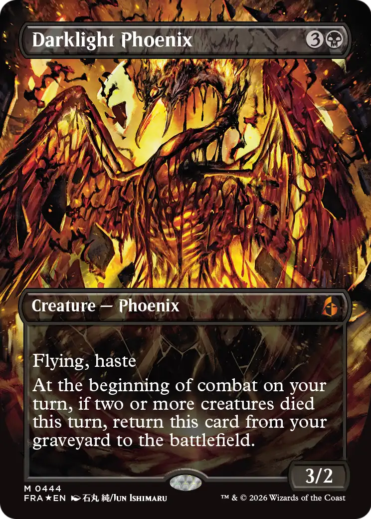 Darklight Phoenix (Borderless) (0444) [Reality Fracture] | L.A. Mood Comics and Games