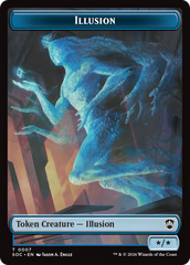 Spirit (0006) // Illusion Double-Sided Token [Secrets of Strixhaven Commander Tokens] | L.A. Mood Comics and Games