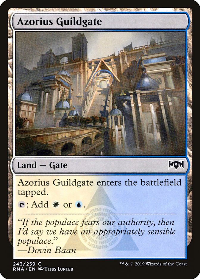 Azorius Guildgate (243/259) [Ravnica Allegiance] | L.A. Mood Comics and Games