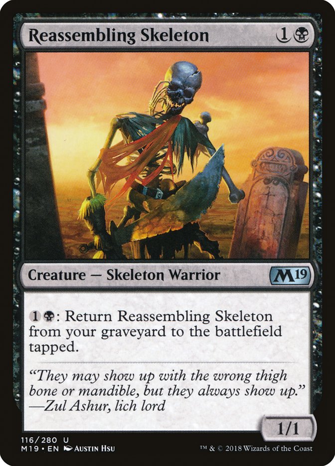 Reassembling Skeleton [Core Set 2019] | L.A. Mood Comics and Games