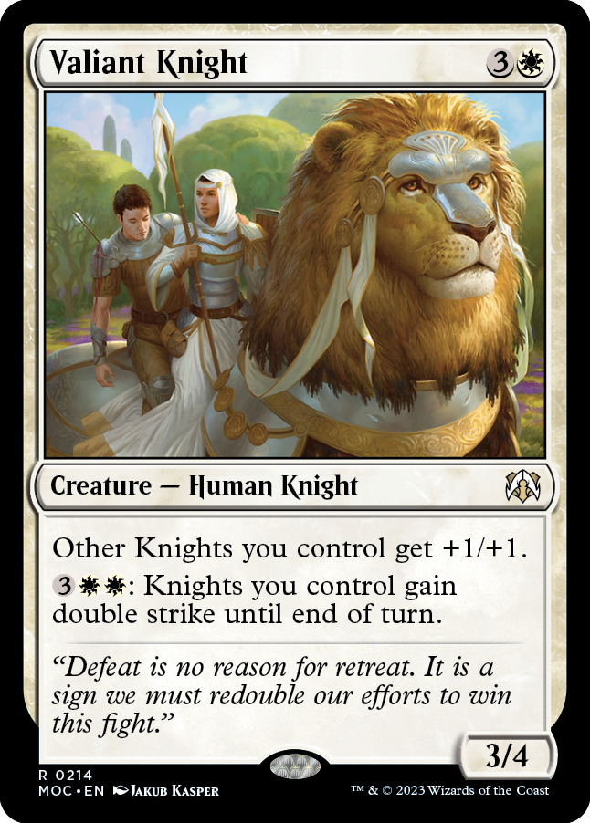 Valiant Knight [March of the Machine Commander] | L.A. Mood Comics and Games
