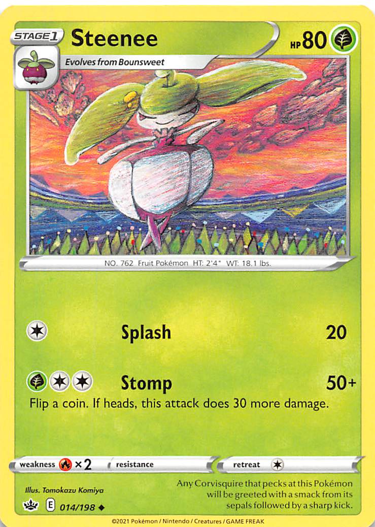 Steenee (014/198) [Sword & Shield: Chilling Reign] | L.A. Mood Comics and Games