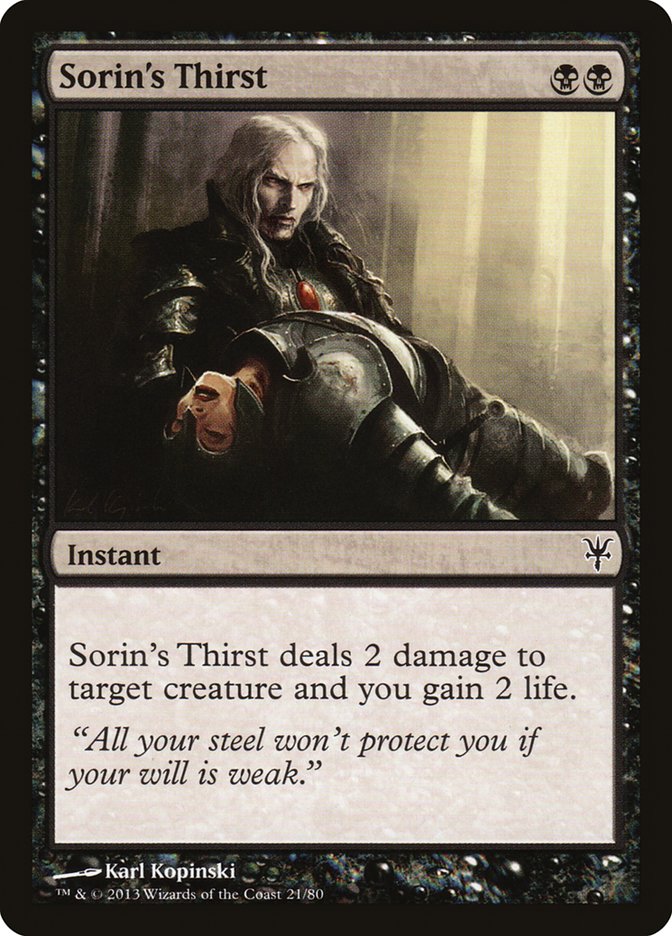 Sorin's Thirst [Duel Decks: Sorin vs. Tibalt] | L.A. Mood Comics and Games