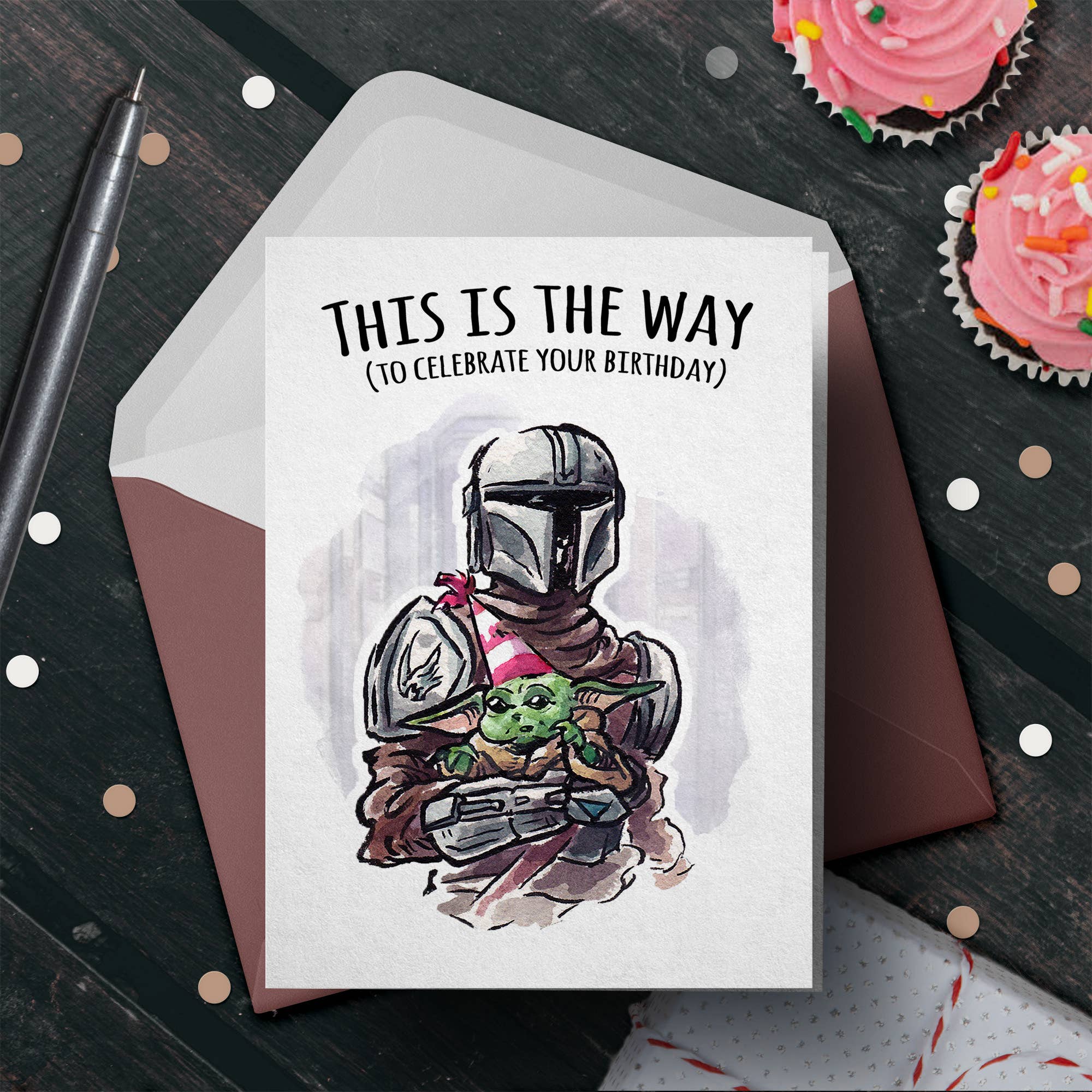 "This is the Way" - Galactic Warrior Space Saga Birthday Car | L.A. Mood Comics and Games