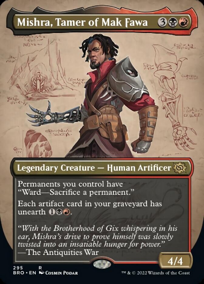 Mishra, Tamer of Mak Fawa (Borderless Alternate Art) [The Brothers' War] | L.A. Mood Comics and Games
