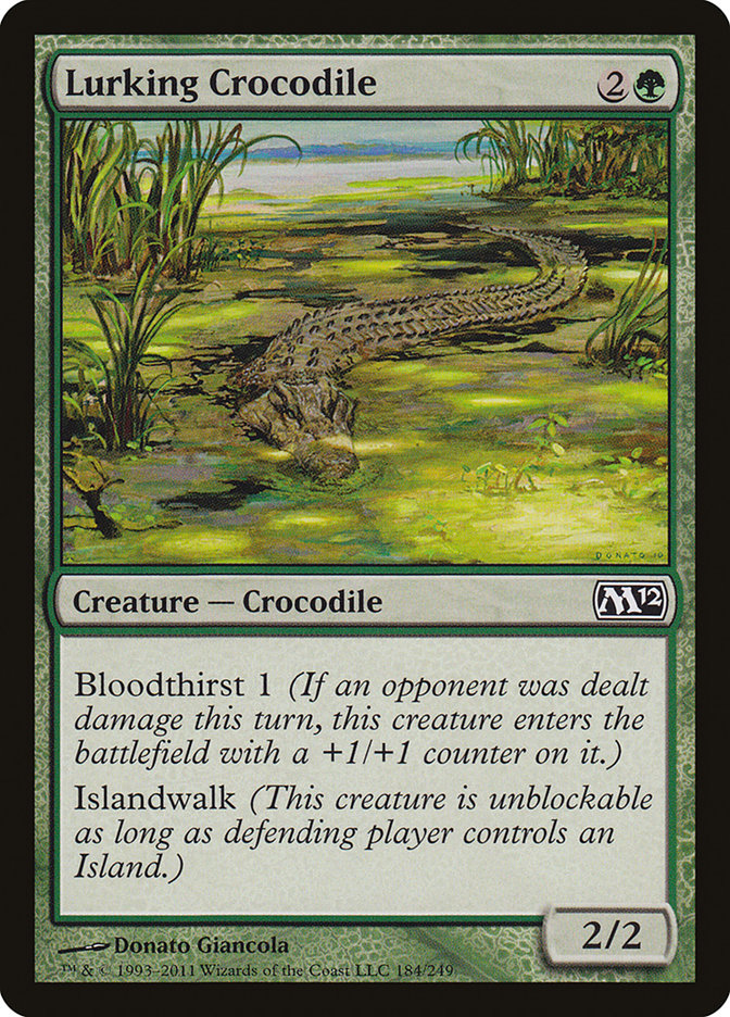 Lurking Crocodile [Magic 2012] | L.A. Mood Comics and Games