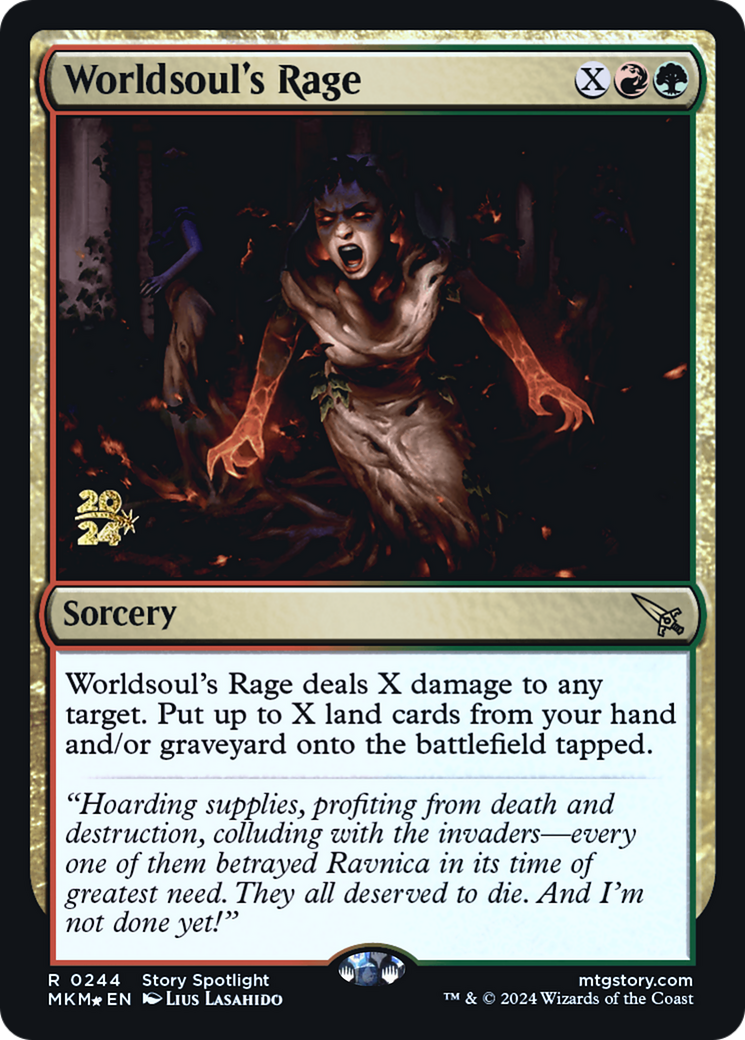 Worldsoul's Rage [Murders at Karlov Manor Prerelease Promos] | L.A. Mood Comics and Games