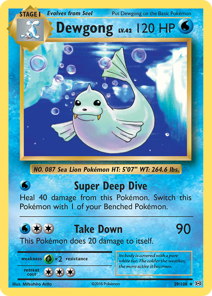 Dewgong (29/108) [XY: Evolutions] | L.A. Mood Comics and Games