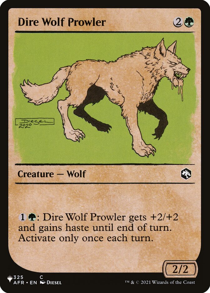 Dire Wolf Prowler (Showcase) [The List] | L.A. Mood Comics and Games