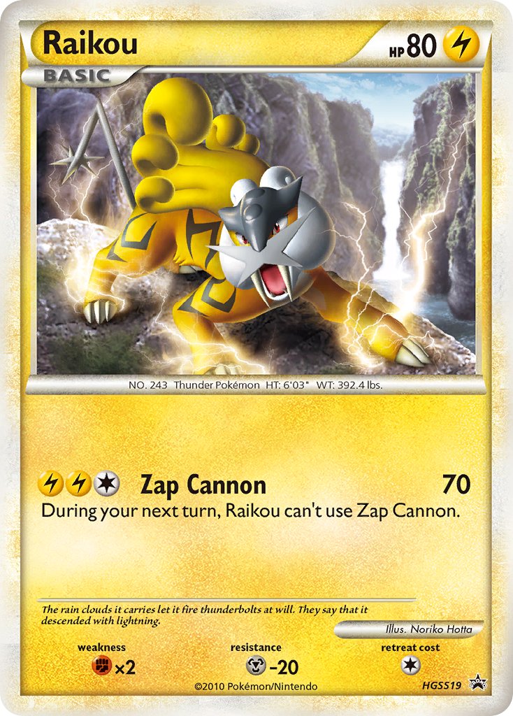 Raikou (HGSS19) [HeartGold & SoulSilver: Black Star Promos] | L.A. Mood Comics and Games