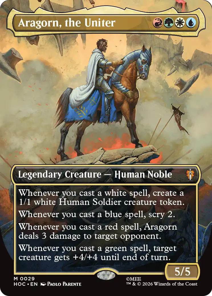 Aragorn, the Uniter (Borderless) [The Hobbit: Eternal-Legal] | L.A. Mood Comics and Games