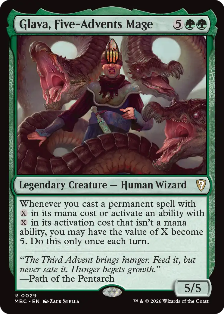 Glava, Five-Advents Mage [Mystery Booster: Commander Edition] | L.A. Mood Comics and Games