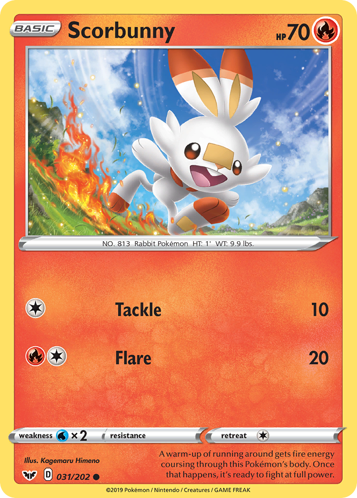 Scorbunny (031/202) [Sword & Shield: Base Set] | L.A. Mood Comics and Games
