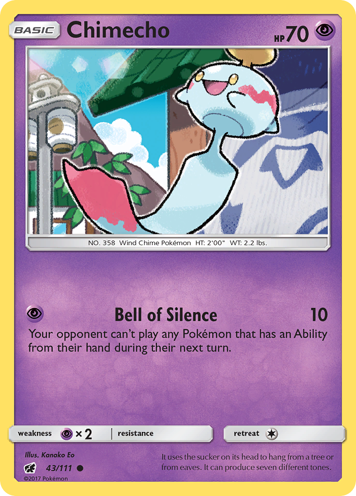Chimecho (43/111) [Sun & Moon: Crimson Invasion] | L.A. Mood Comics and Games