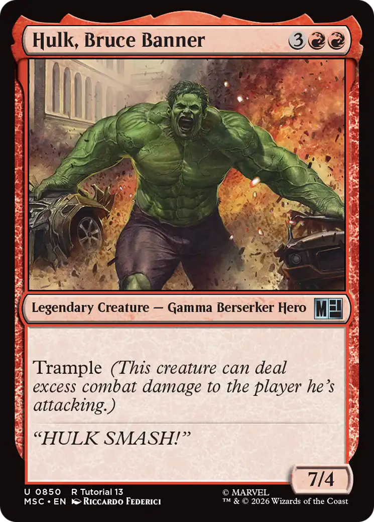 Hulk, Bruce Banner (0850) [Marvel Super Heroes Commander] | L.A. Mood Comics and Games