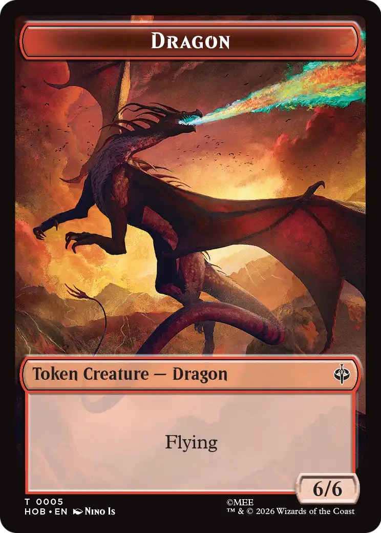 Stone Boulder // Dragon Double-Sided Token [The Hobbit Tokens] | L.A. Mood Comics and Games