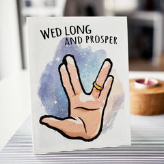 "Wed Long and Prosper" - Space Adventure Wedding Engagement | L.A. Mood Comics and Games