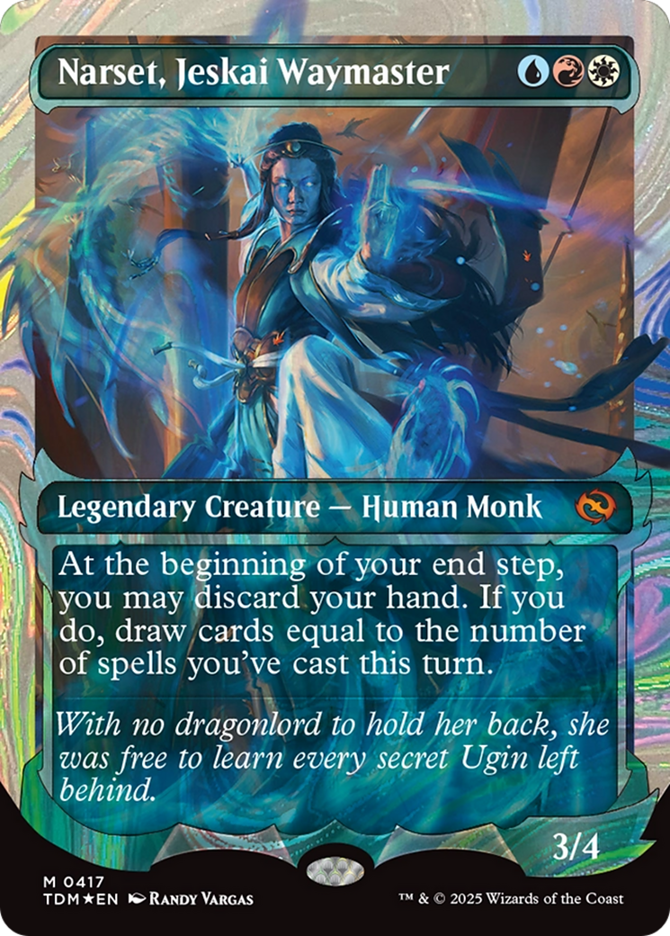 Narset, Jeskai Waymaster (Showcase) (Halo Foil) [Tarkir: Dragonstorm] | L.A. Mood Comics and Games