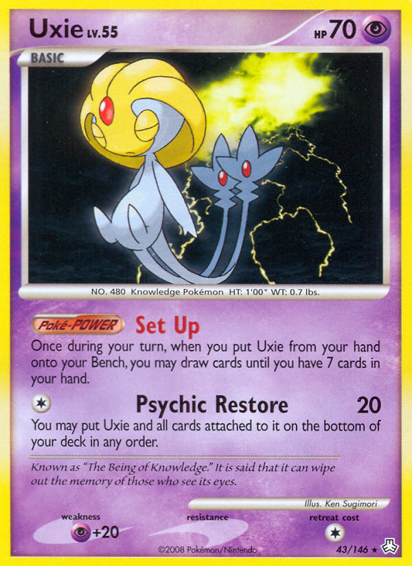 Uxie (43/146) [Diamond & Pearl: Legends Awakened] | L.A. Mood Comics and Games