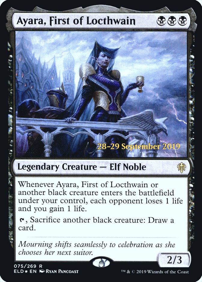 Ayara, First of Locthwain [Throne of Eldraine Prerelease Promos] | L.A. Mood Comics and Games
