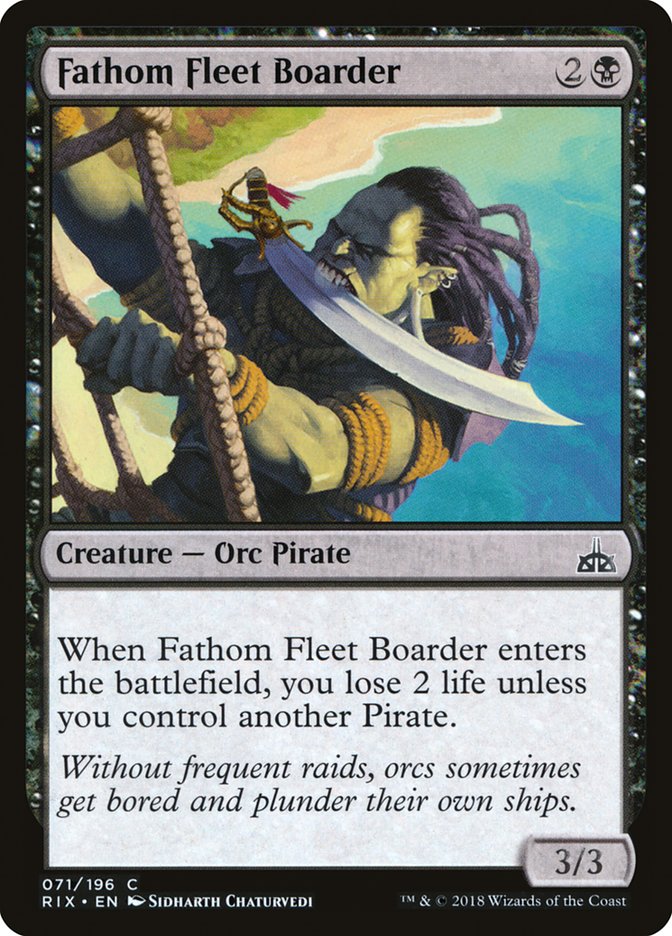 Fathom Fleet Boarder [Rivals of Ixalan] | L.A. Mood Comics and Games