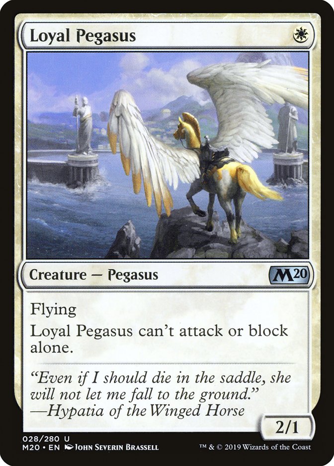 Loyal Pegasus [Core Set 2020] | L.A. Mood Comics and Games