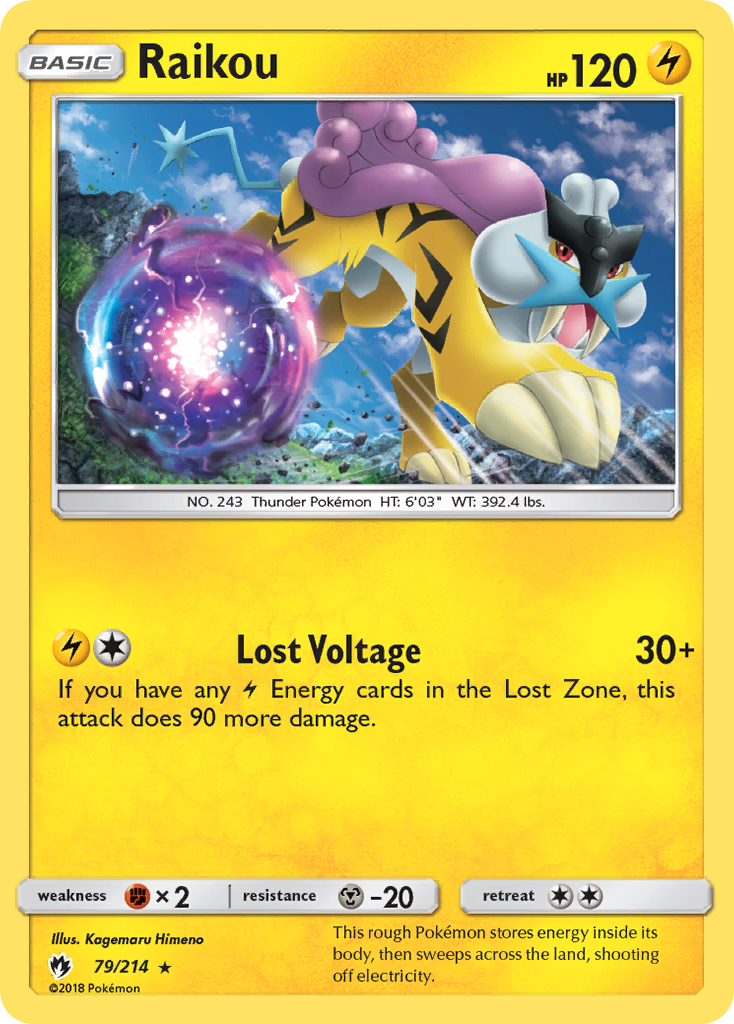 Raikou (79/214) [Sun & Moon: Lost Thunder] | L.A. Mood Comics and Games