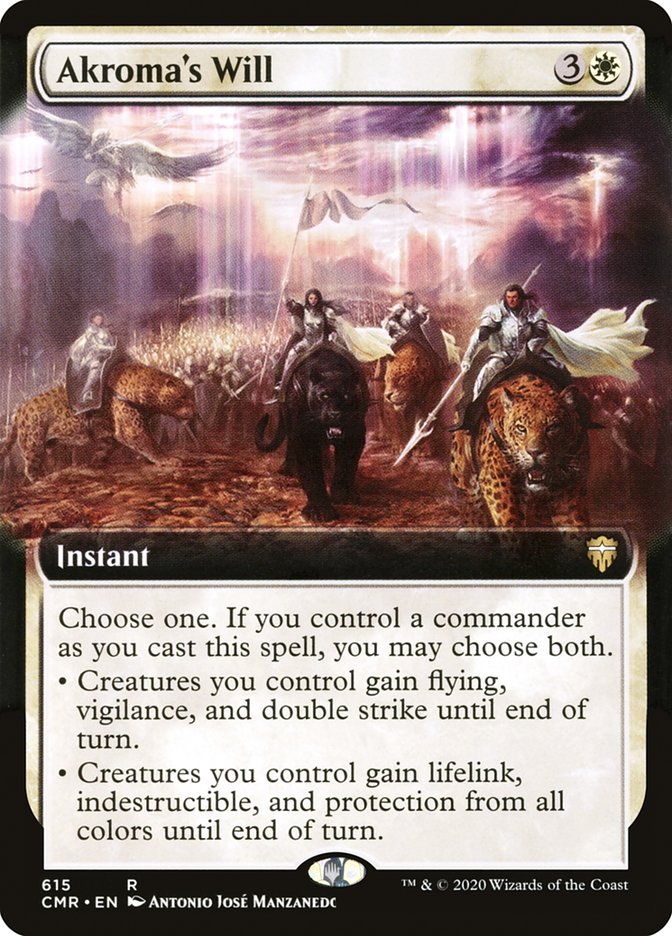 Akroma's Will (Extended Art) [Commander Legends] | L.A. Mood Comics and Games