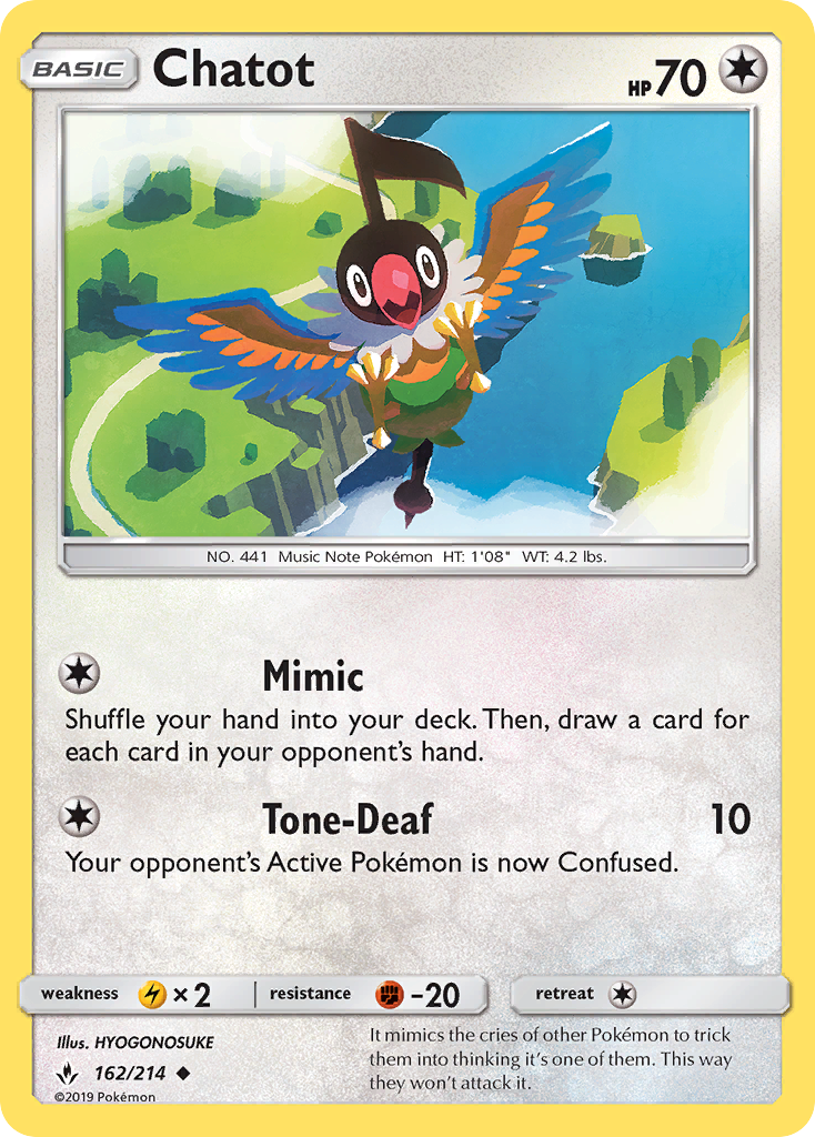 Chatot (162/214) [Sun & Moon: Unbroken Bonds] | L.A. Mood Comics and Games