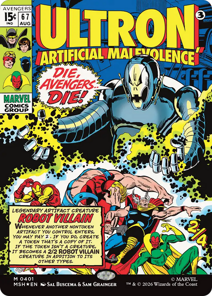 Ultron, Artificial Malevolence (Borderless) (0401) [Marvel Super Heroes] | L.A. Mood Comics and Games