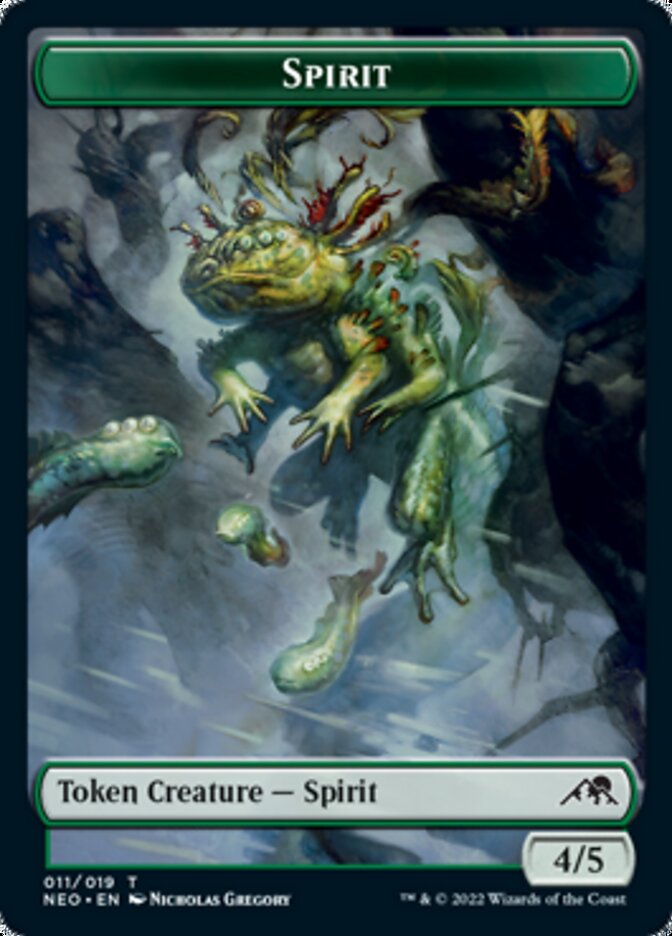 Spirit Token (011) [Kamigawa: Neon Dynasty Tokens] | L.A. Mood Comics and Games