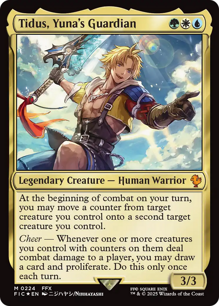 Tidus, Yuna's Guardian (Surge Foil) [FINAL FANTASY Commander] | L.A. Mood Comics and Games