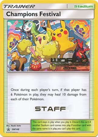 Champions Festival (SM148) (2018 Staff) [Sun & Moon: Black Star Promos] | L.A. Mood Comics and Games