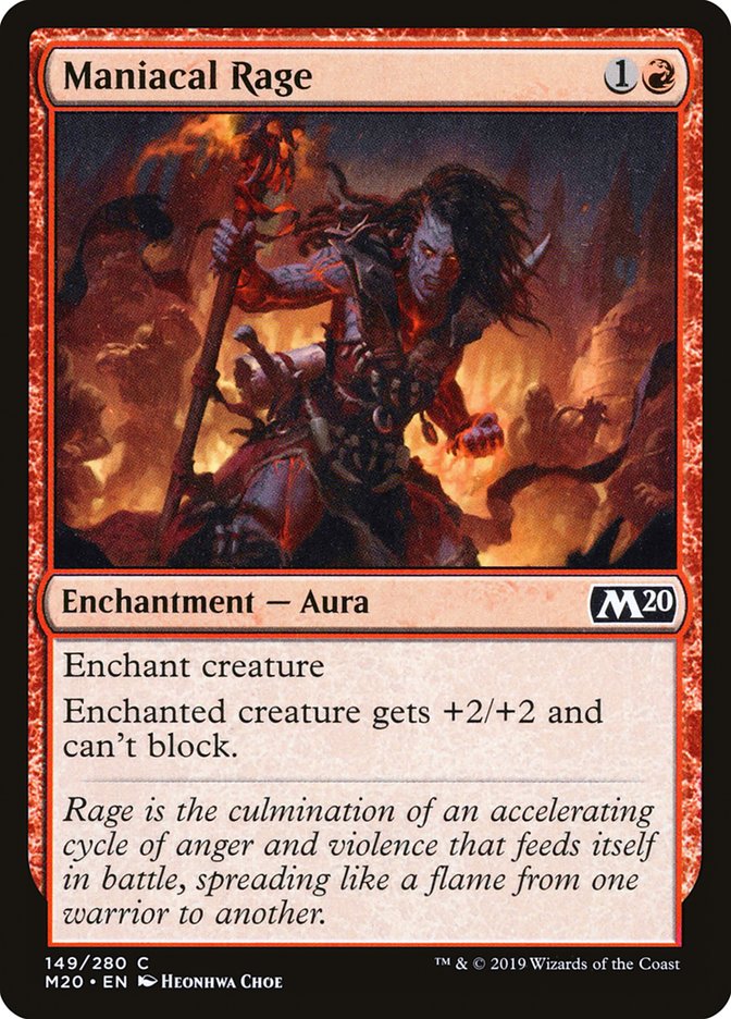 Maniacal Rage [Core Set 2020] | L.A. Mood Comics and Games