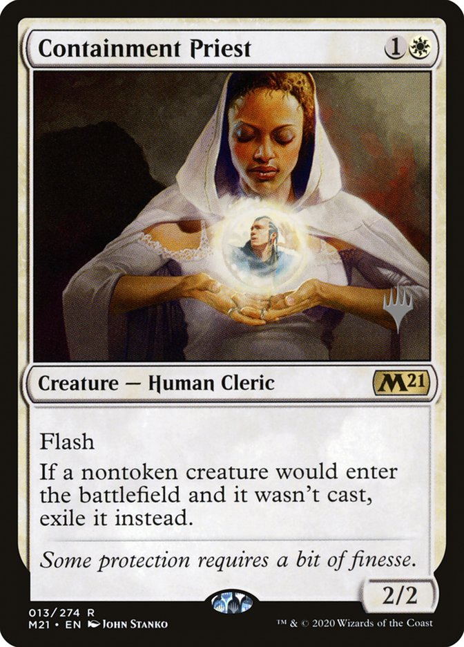 Containment Priest (Promo Pack) [Core Set 2021 Promos] | L.A. Mood Comics and Games