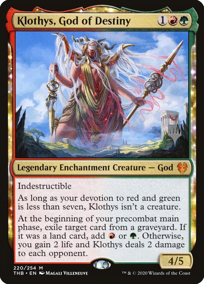 Klothys, God of Destiny (Promo Pack) [Theros Beyond Death Promos] | L.A. Mood Comics and Games