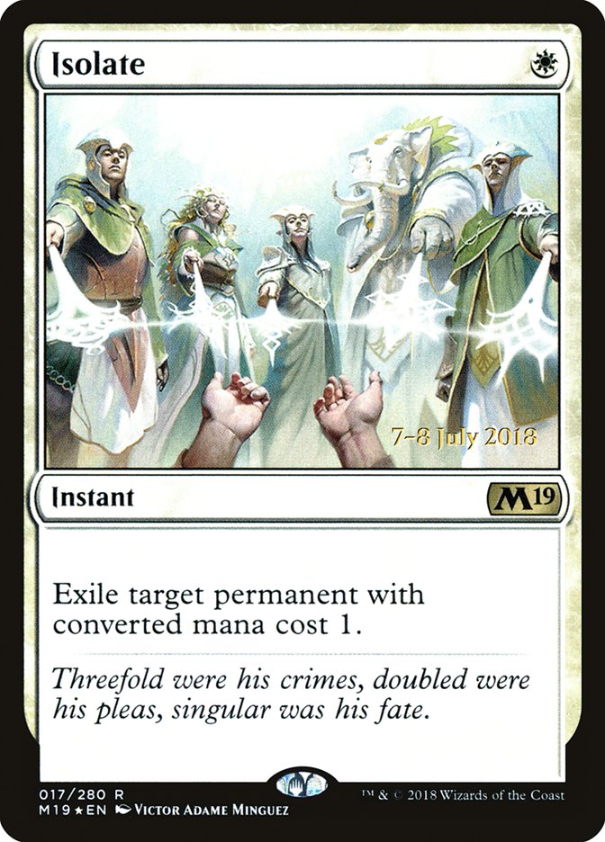 Isolate [Core Set 2019 Prerelease Promos] | L.A. Mood Comics and Games