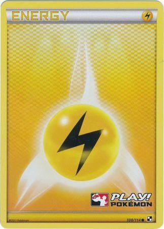Lightning Energy (108/114) (Play Pokemon Promo) [Black & White: Base Set] | L.A. Mood Comics and Games