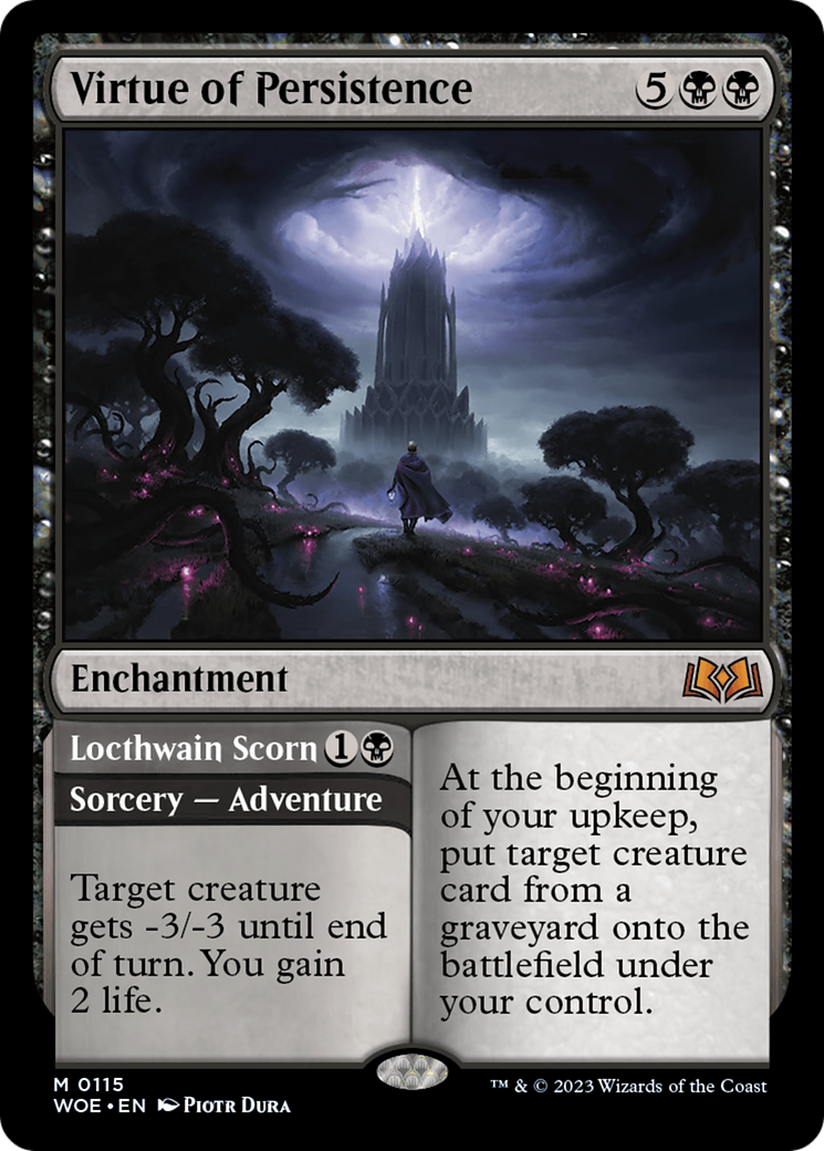Virtue of Persistence // Locthwain Scorn [Wilds of Eldraine] | L.A. Mood Comics and Games