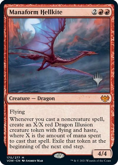 Manaform Hellkite (Promo Pack) [Innistrad: Crimson Vow Promos] | L.A. Mood Comics and Games