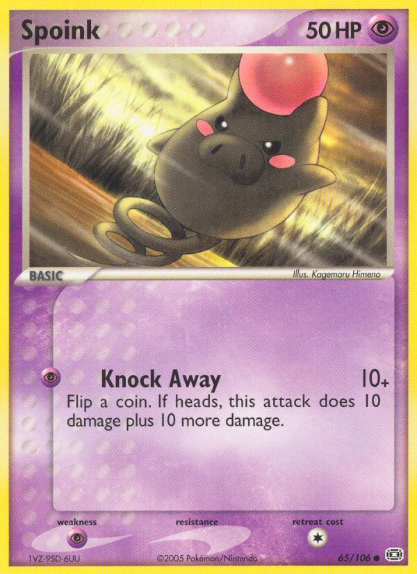 Spoink (65/106) [EX: Emerald] | L.A. Mood Comics and Games