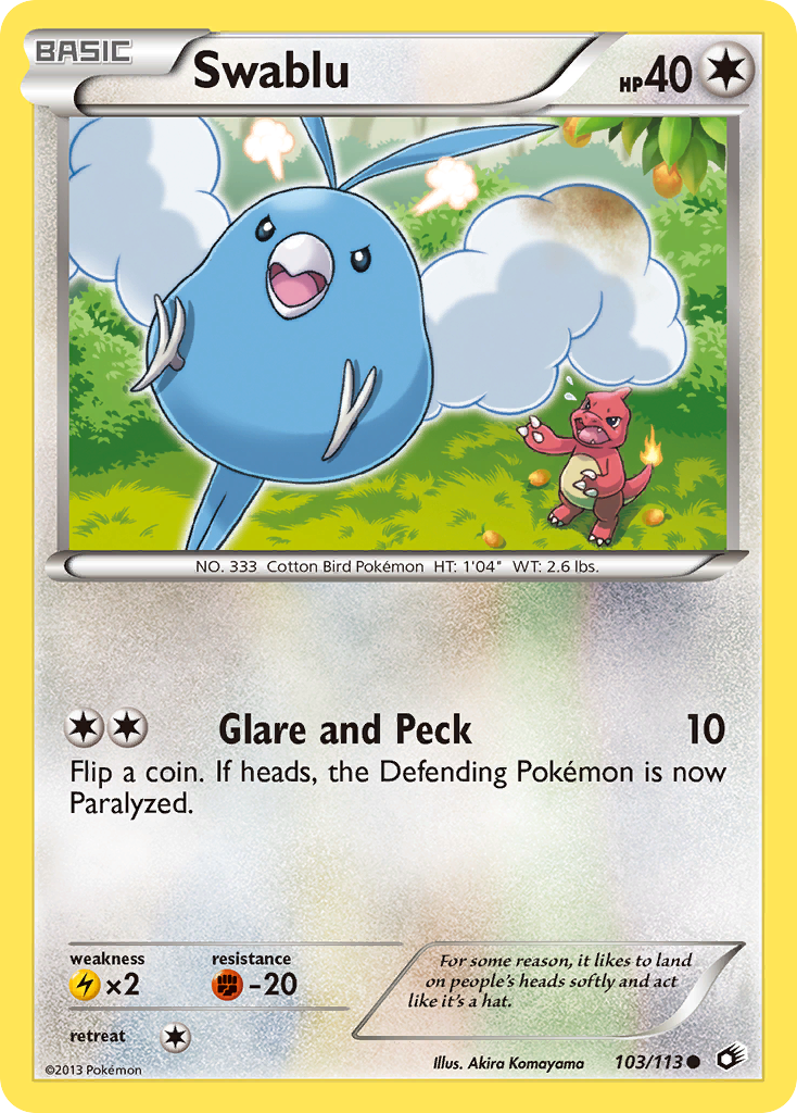 Swablu (103/113) [Black & White: Legendary Treasures] | L.A. Mood Comics and Games