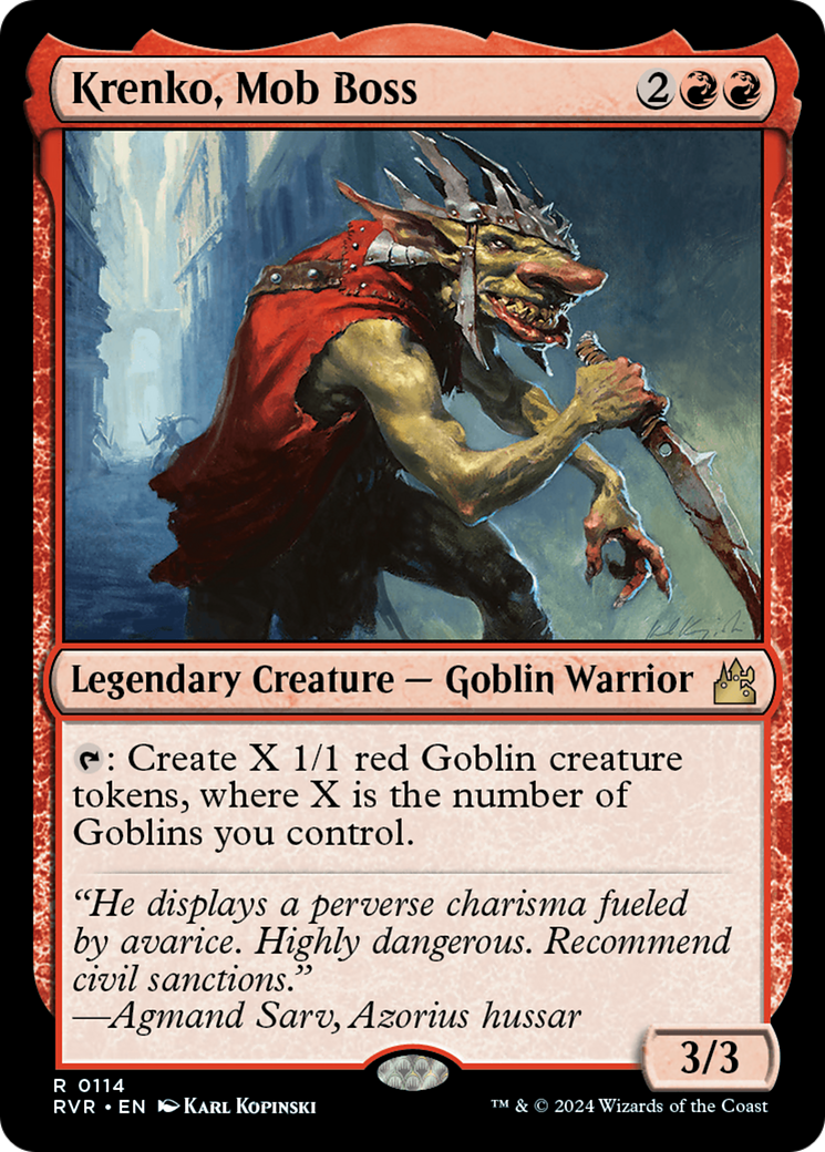 Krenko, Mob Boss [Ravnica Remastered] | L.A. Mood Comics and Games