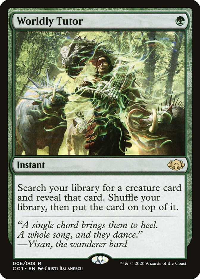 Worldly Tutor [Commander Collection: Green] | L.A. Mood Comics and Games