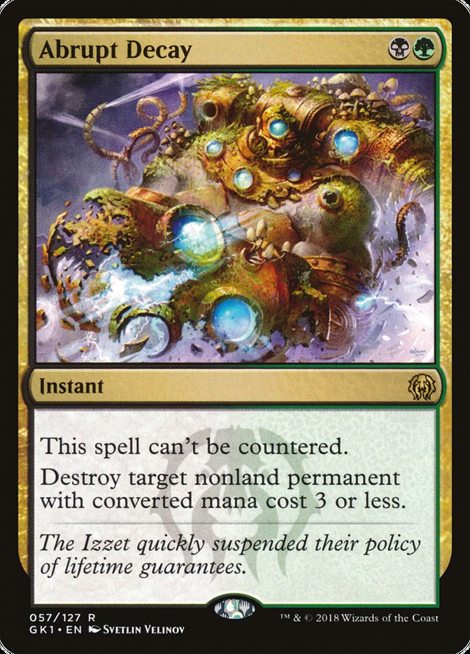 Abrupt Decay [Guilds of Ravnica Guild Kit] | L.A. Mood Comics and Games