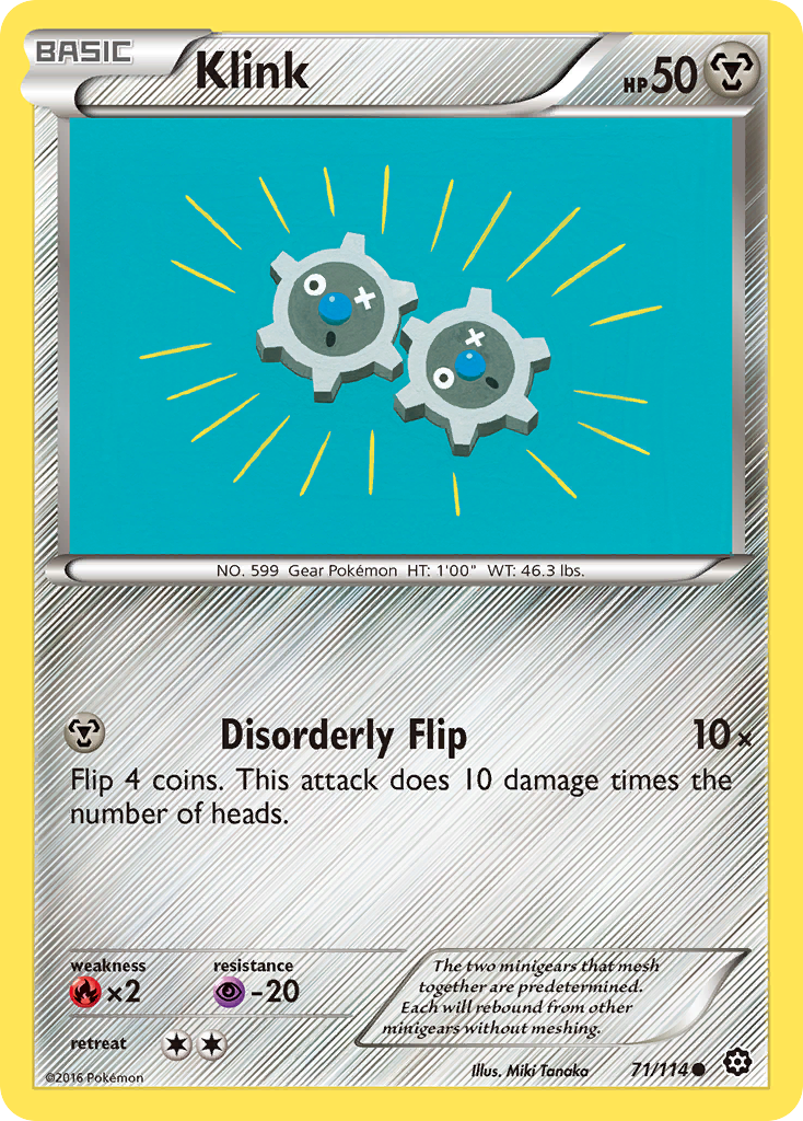 Klink (71/114) [XY: Steam Siege] | L.A. Mood Comics and Games