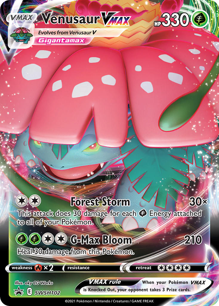 Venusaur VMAX (SWSH102) (Jumbo Card) [Sword & Shield: Black Star Promos] | L.A. Mood Comics and Games