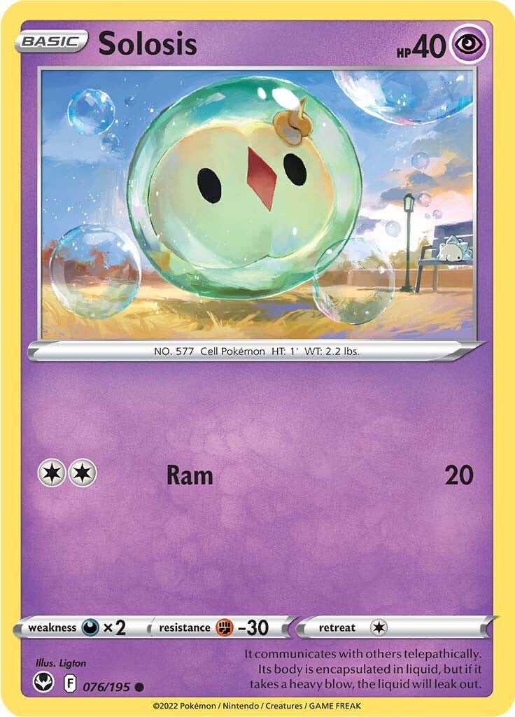 Solosis (076/195) [Sword & Shield: Silver Tempest] | L.A. Mood Comics and Games