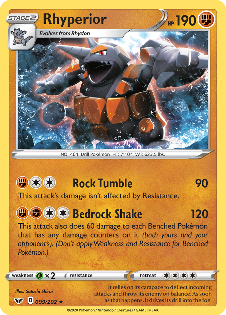 Rhyperior (099/202) [Sword & Shield: Base Set] | L.A. Mood Comics and Games